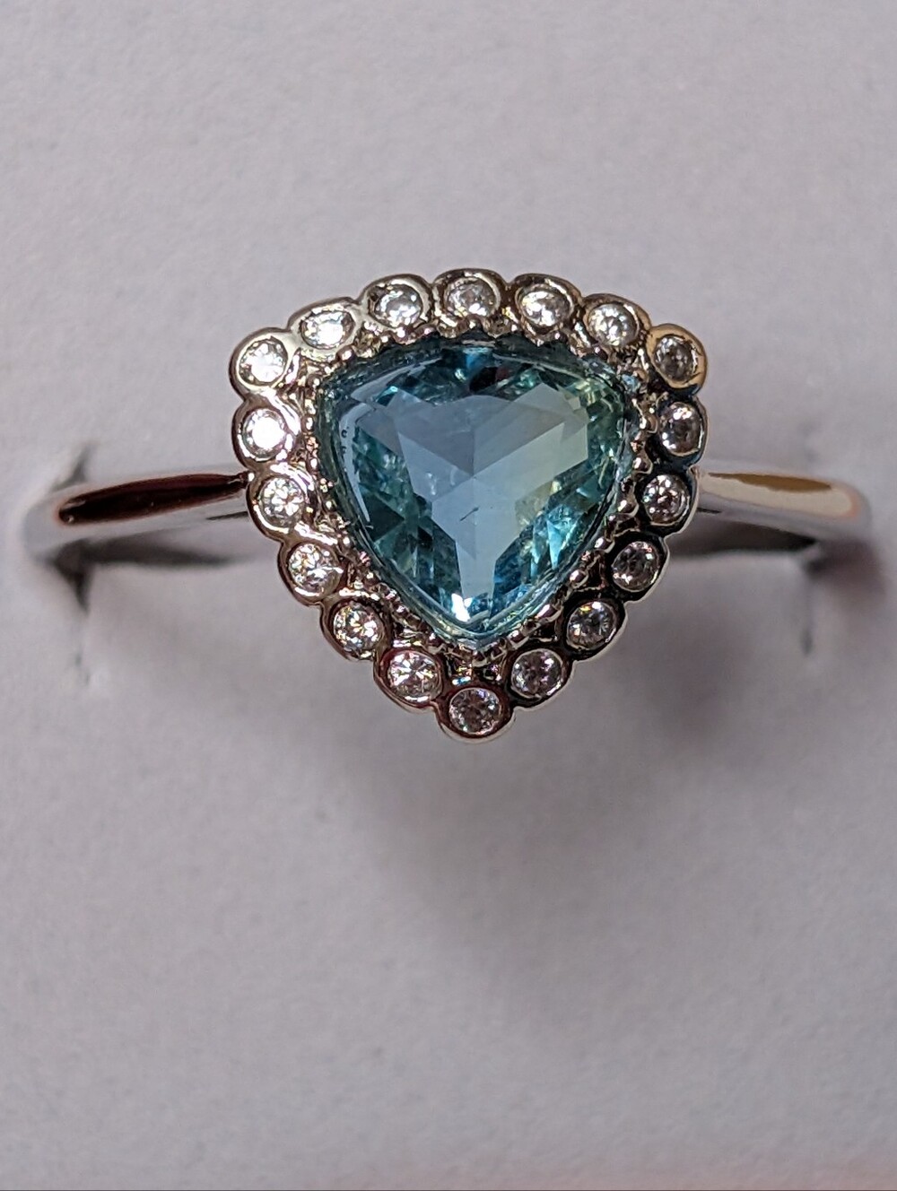 3 for $25 Fragrant Jewels Size 10 Ring Halo Triangle Blue Poppy NWOT